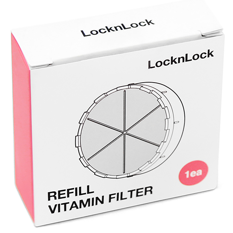 Đầu Vòi Sen Lọc Nước Lock&amp;Lock 84mm CLR-KR LBW410 (Cung cấp vitamin C giúp da mềm mại, giảm stress - Khử Clo)