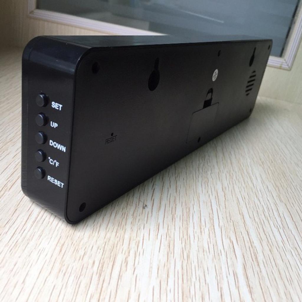 LED Digital Alarm Clock Electronic Clock With Temperature Hygrometer