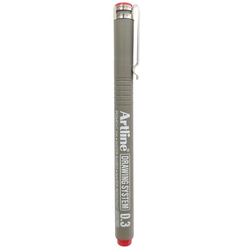 Bút Vẽ Kỹ Thuật 0.3 mm - Artline EK-233-RD - Màu Đỏ