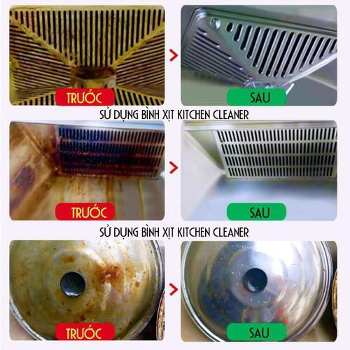 Bình xịt bếp KITCHEN CLEANER tẩy siêu sạch các vết bẩn cứng đầu trong gian bếp