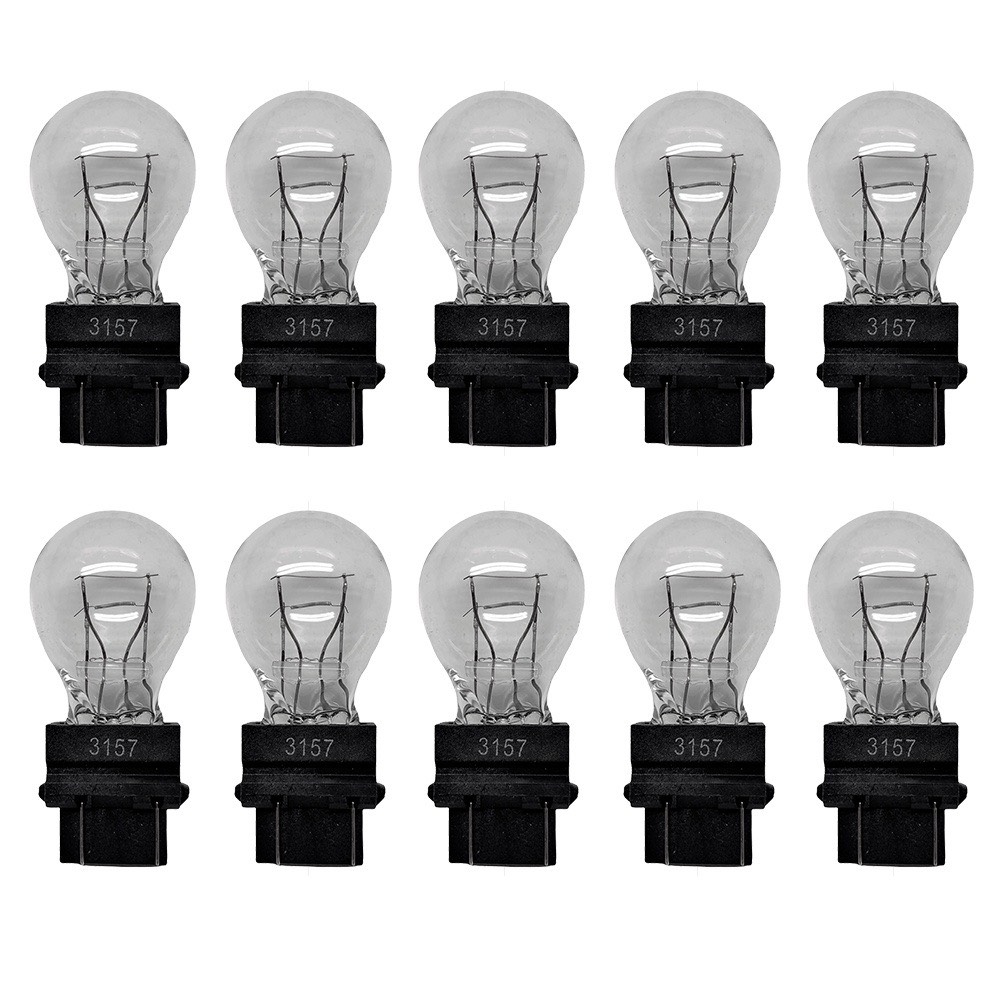 Bộ 2 Bóng phanh ô tô chân cắm 12v 21/5w 2 tóc màu trắng