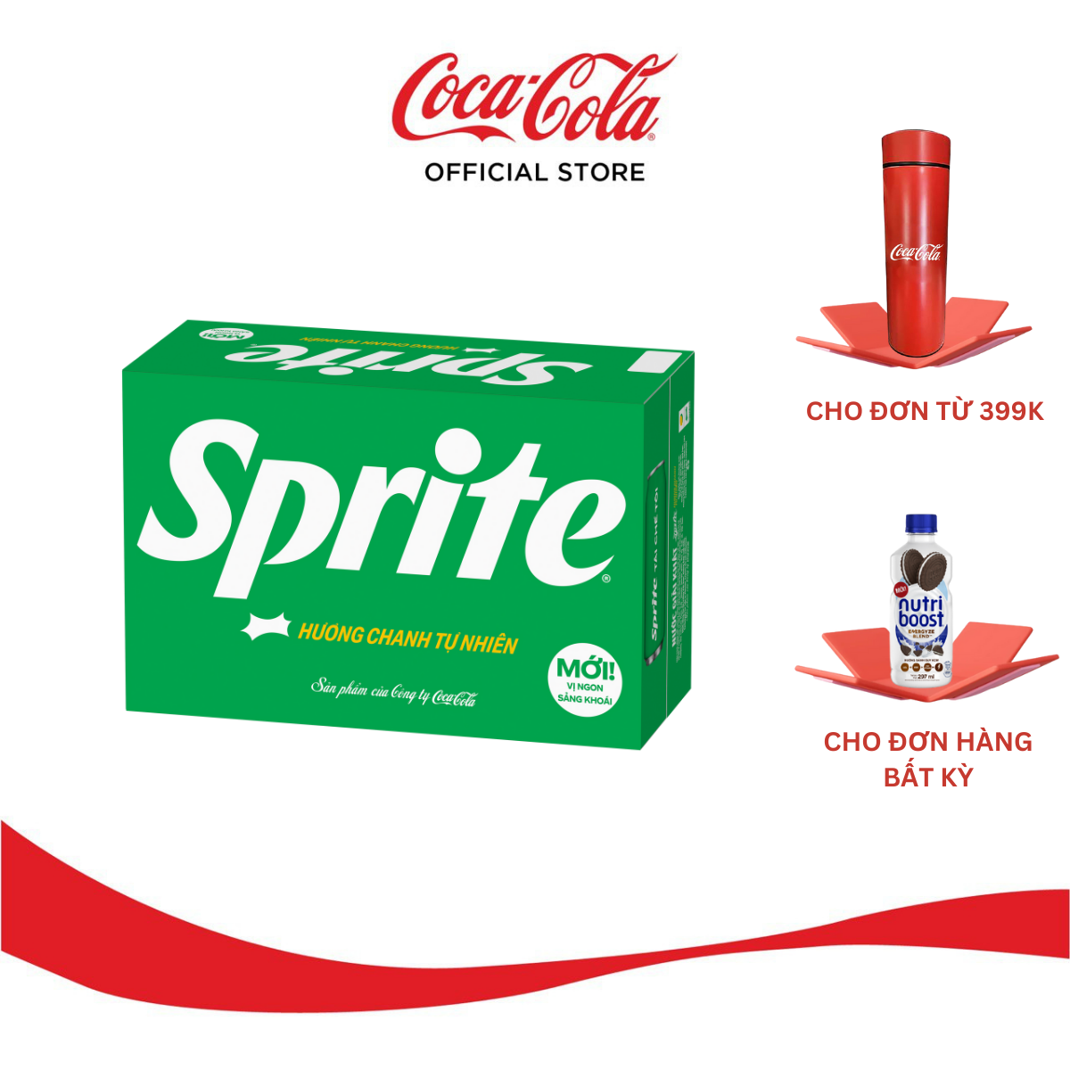 Thùng 24 Lon Mi-nhon nước giải Khát Có Gas Sprite Lon 235ml/lon (Hương chanh tự nhiên) Sale 10.10_TK