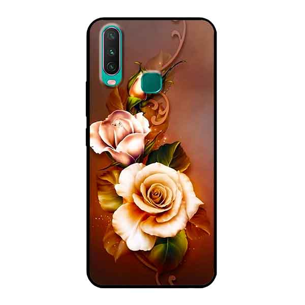 Ốp Lưng in cho Vivo Y17 Mẫu Hoa Hồng 1 - Hàng Chính Hãng