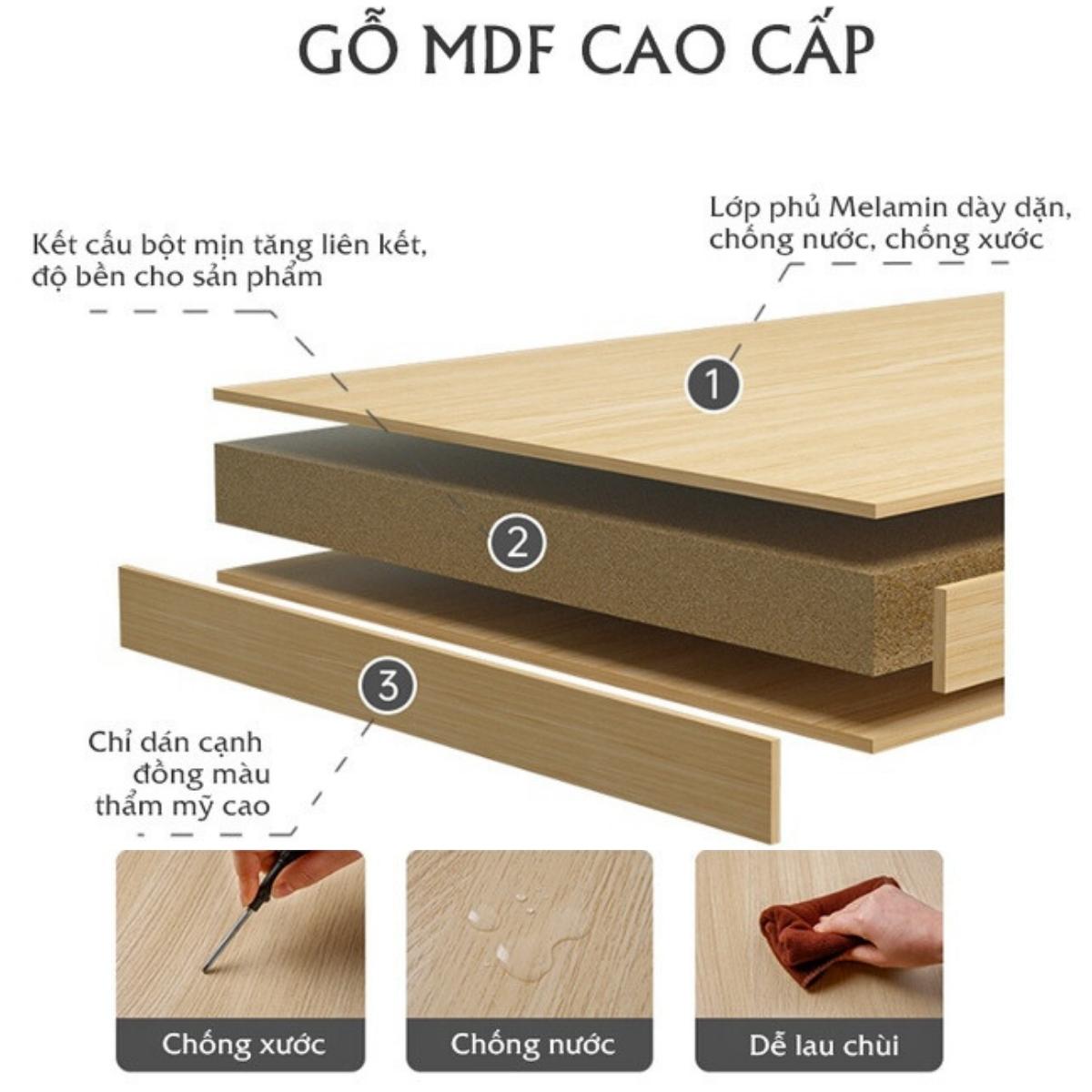 Kệ sách gỗ để sàn TIDO kệ đựng đồ đa năng chất liệu gỗ MDF dày 17mm cứng cáp phủ melamine chống nước tốt