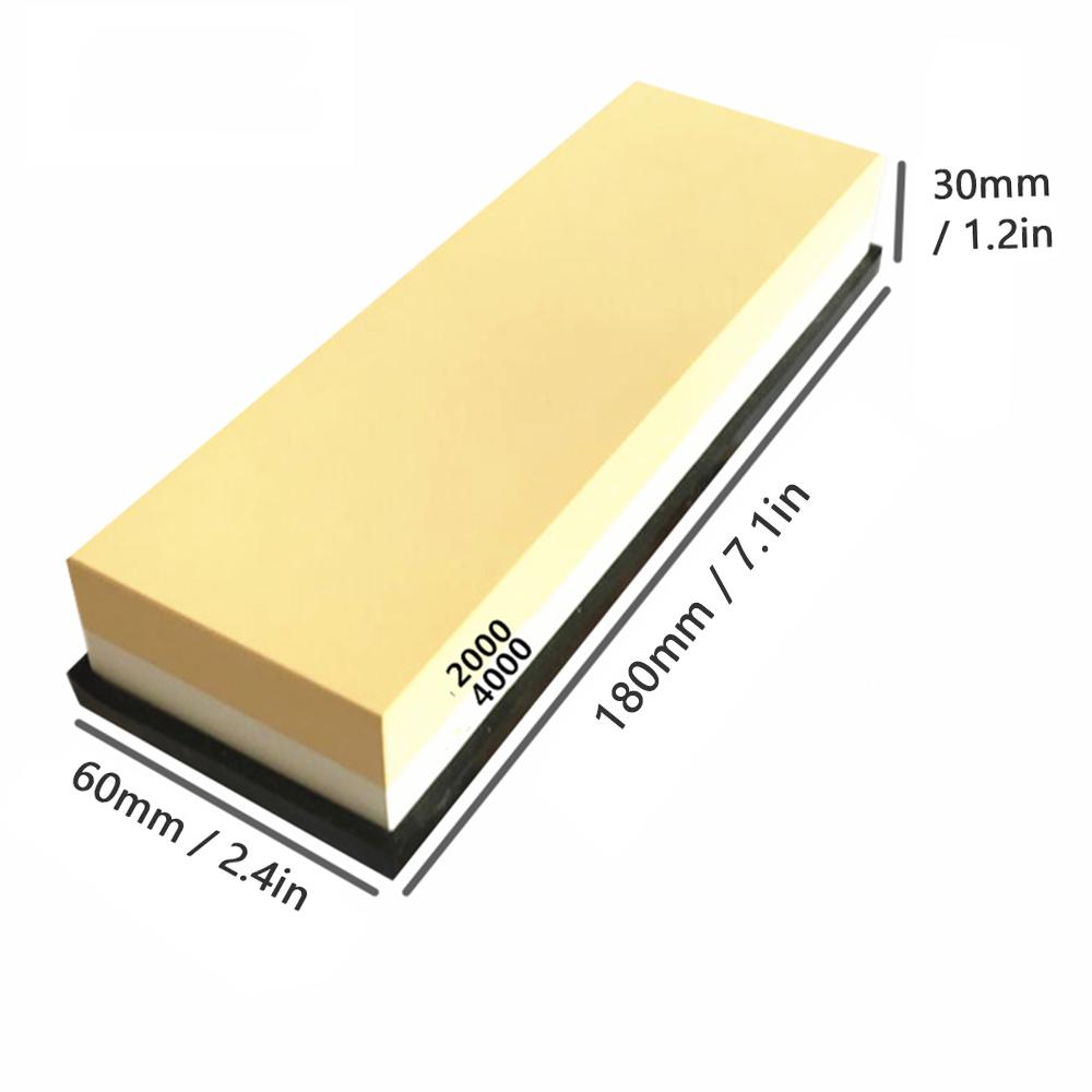 Đá mài dao kép 2000/4000, kết hợp thô và mịn,Được làm bằng corundum trắng chất lượng cao