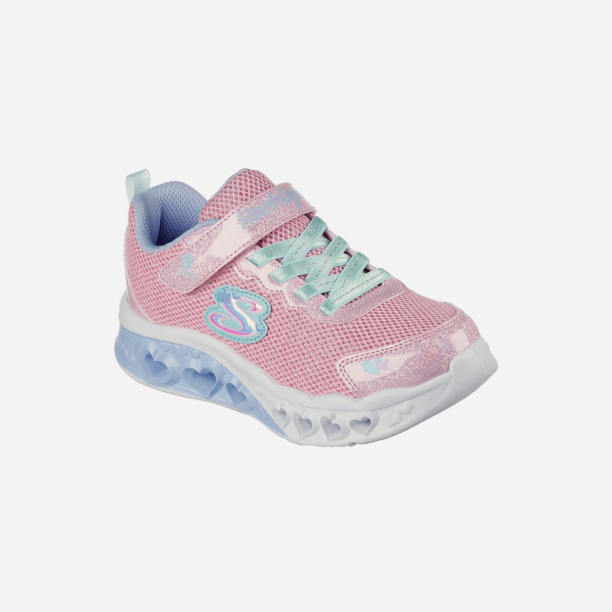 Giày sneaker bé gái Skechers Flutter Heart Lights - 302317L-PKMT