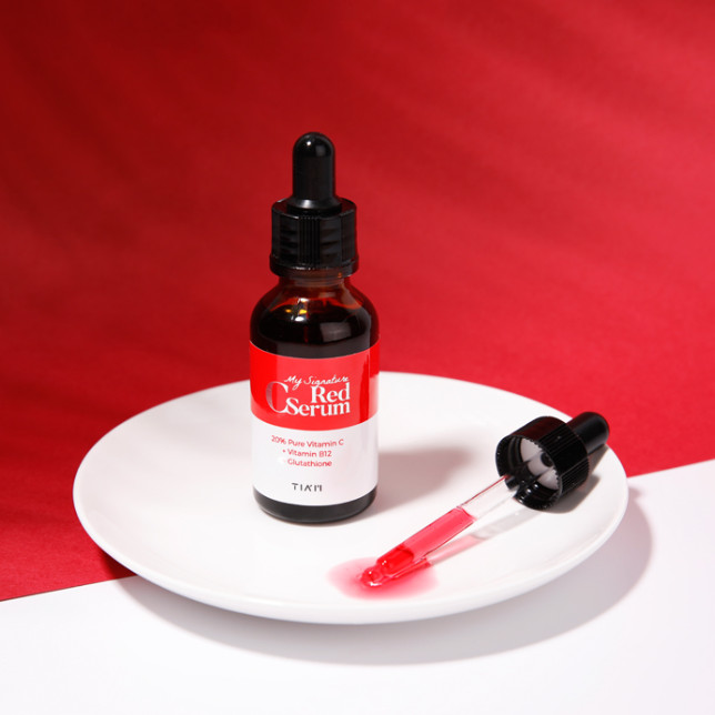 Tinh Chất Phục Hồi Dưỡng Trắng Sáng Da TIAM My Signature Red C Serum 30ml