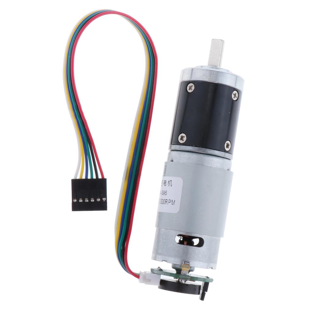 DC 12V 330 Vòng/phút Thiên Động Cơ Với Bộ Mã Hóa Mô-men Xoắn Cao