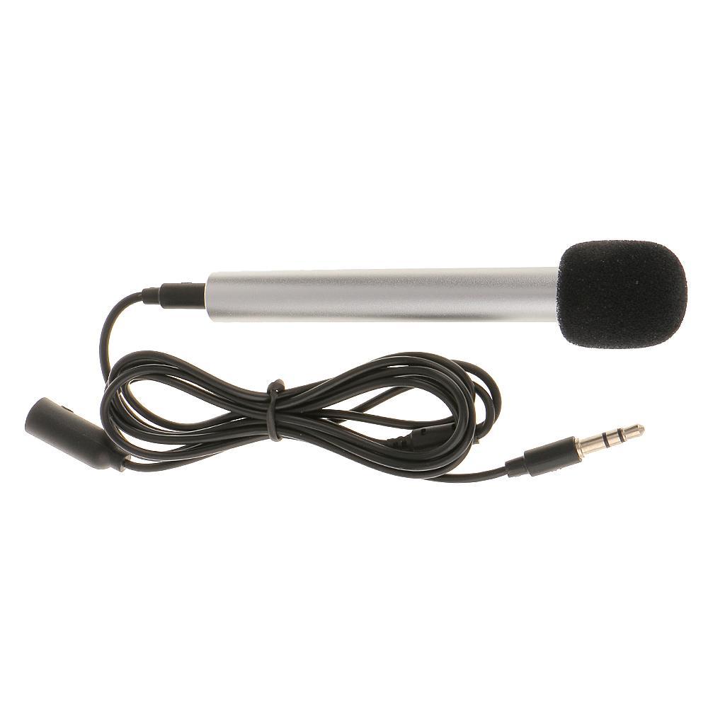 Silver Mini Singing Karaoke Home KTV Microphone Mic for IOS Android Phone