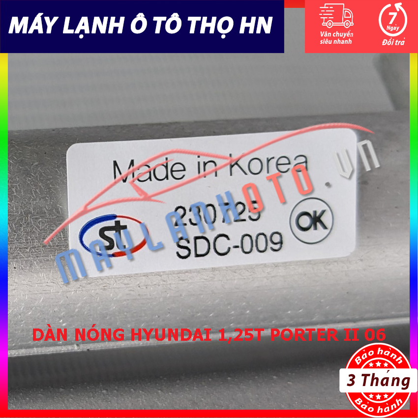 Dàn  nóng Hyundai 1,25T Porter 2 đời 2006 Hàng xịn Hàn Quốc