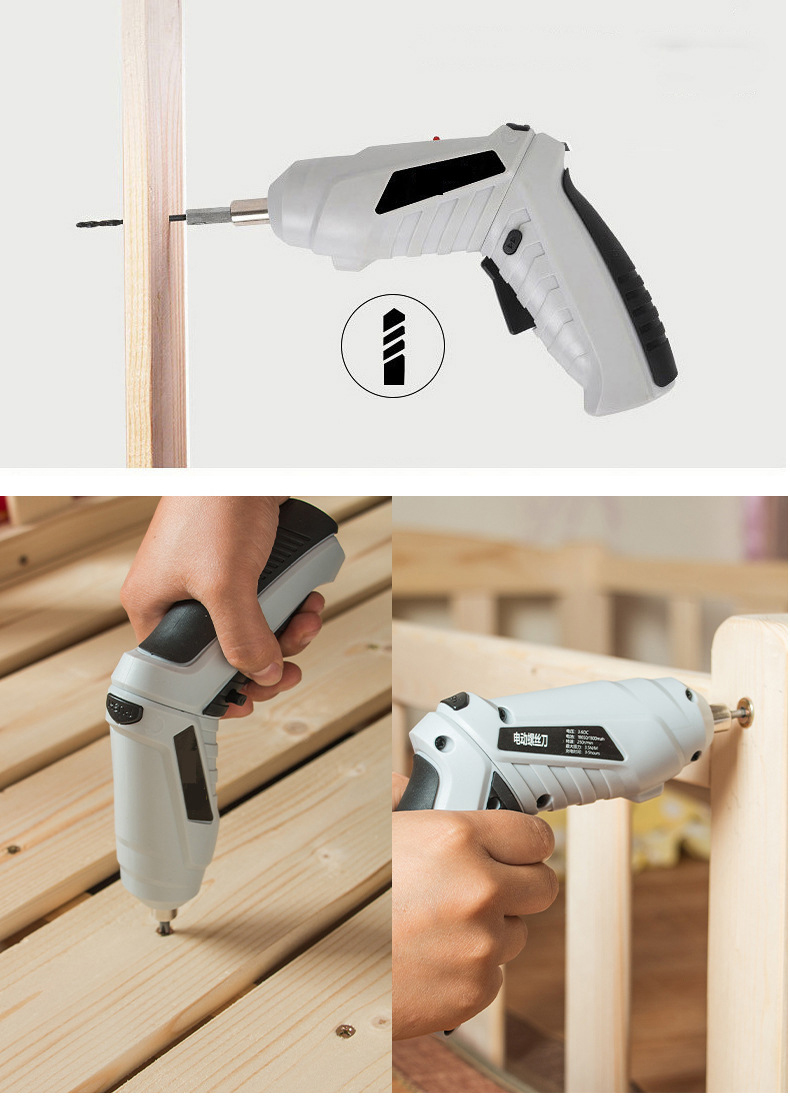 Máy bắn vít 2 chiều mini khoan vặn dùng pin nhỏ gọn pin 18650 có sạc - kèm chi tiết vặn ốc