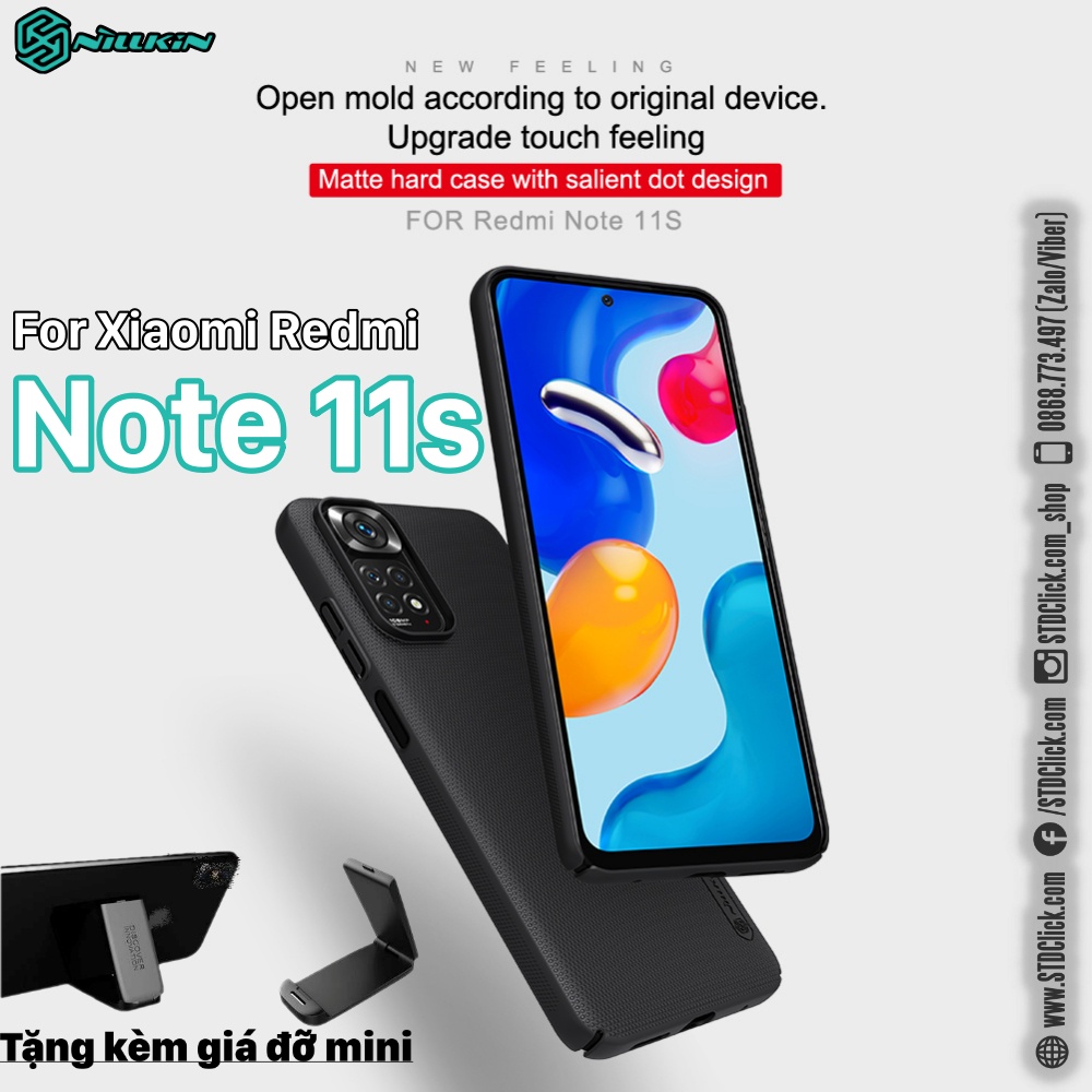 ỐP LƯNG DÀNH CHO ĐIỆN THOẠI XIAOMI REDMI NOTE 11S NILLKIN NHỰA CỨNG SẦN