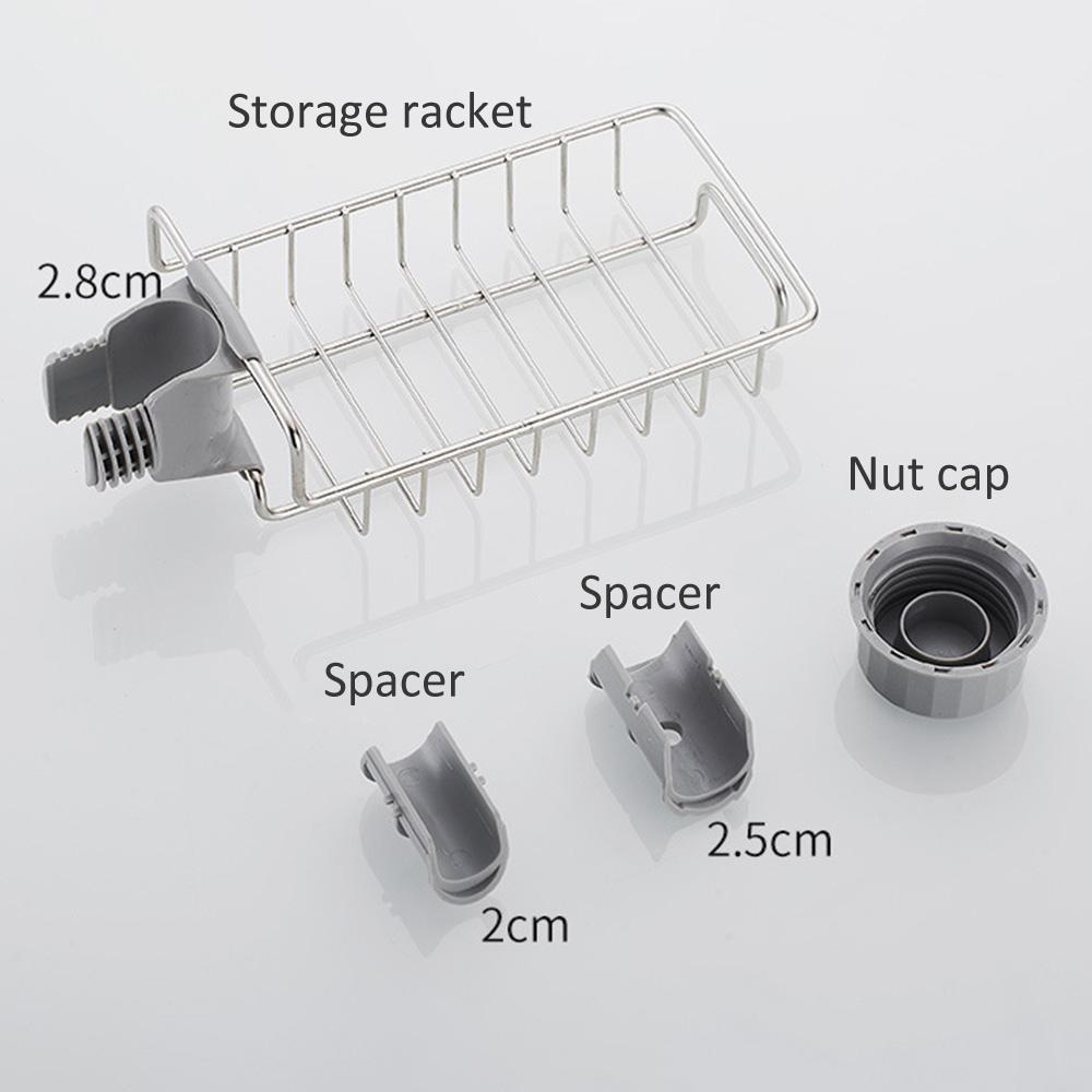 Giá đỡ gắn vòi nước bằng thép không gỉ thiết kế rỗng giúp thông thoáng và thoát nước