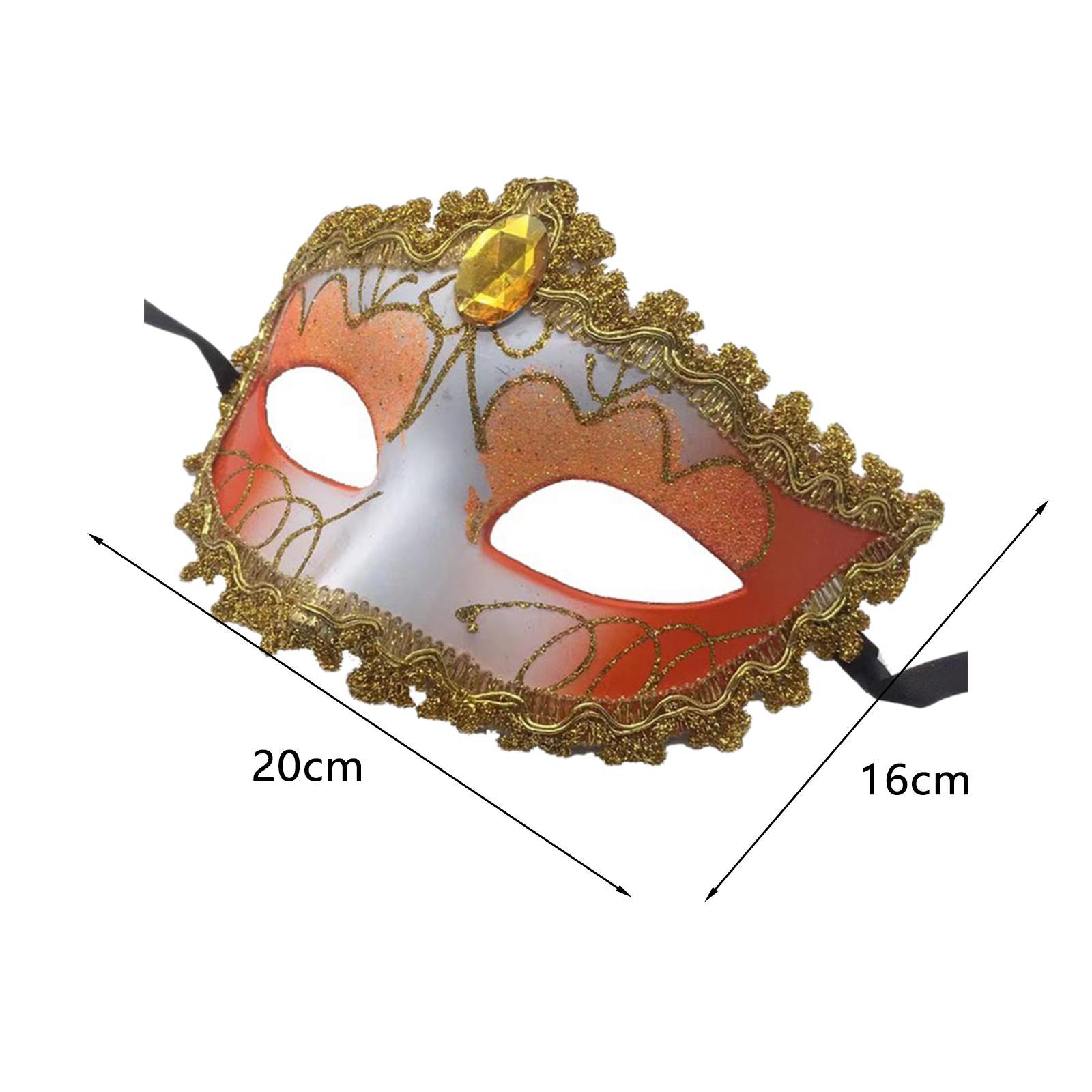 2x Fox Half Face Mask Costume Cosplay Masquerade Ball Mask for Party