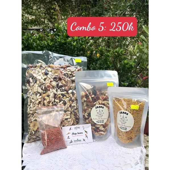 Combo thức ăn cho vẹt giá siêu lợi