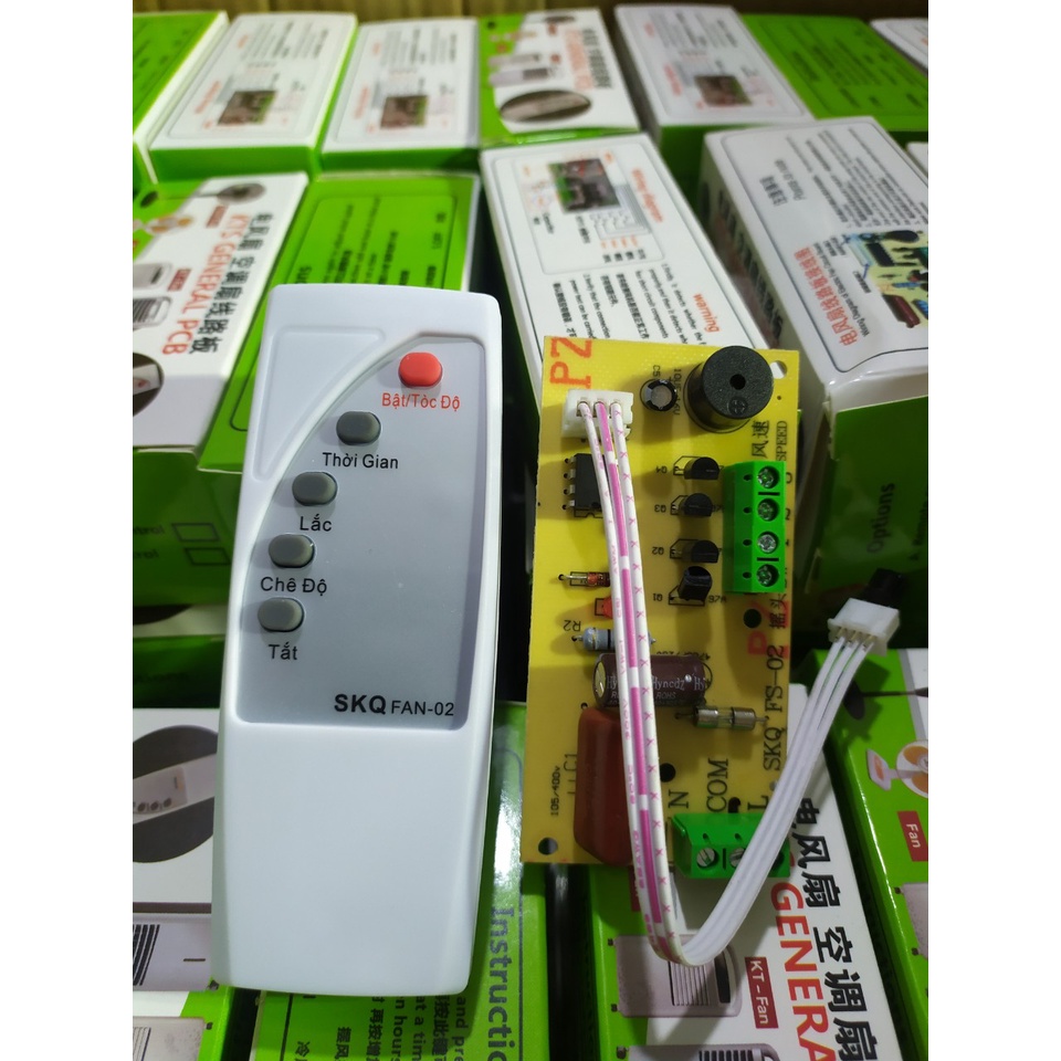 Bộ mạch điều khiển từ xa cho quạt bàn quạt treo tường - bộ mạch điều khiển quạt từ xa