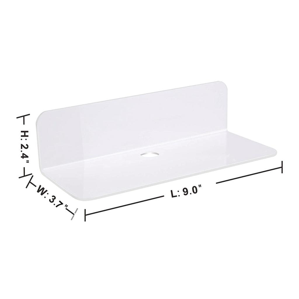 2x Acrylic Floating Wall Rack for Smart Speaker