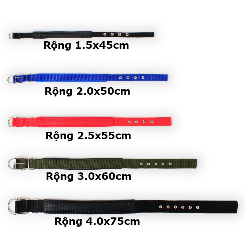 Vòng cổ đệm cho chó - Vòng cổ chó mèo 5 size thích hợp mọi loại chó