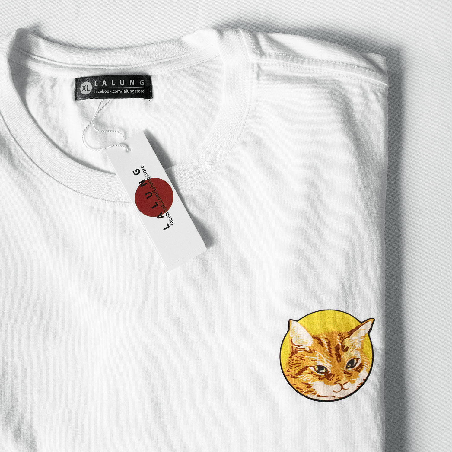 Áo Thun Unisex Mèo Mập Ham Ăn