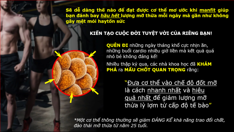 Đưa cơ thể vào trạng thái đốt mỡ liên tục