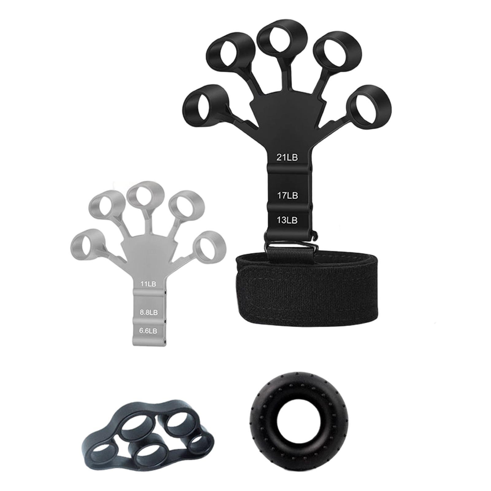 Hand Grip Strengthener Set Hand Grip Trainer 3Pcs Finger Exerciser Stretcher
