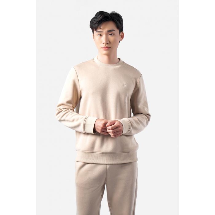 ÁO NỈ SWEATER NAM TAY DÀI THÊU LOGO FORM REGULAR - 10F22SWE001 | LASTORE MENSWEAR