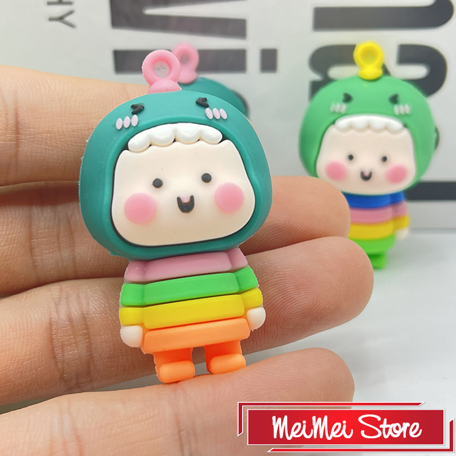 Móc khóa gấu bông, Móc khóa xe máy hình con vật cute, cực đáng yêu