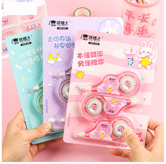 Bút xóa băng kéo (1 bộ 3 cái như hình) kiểu ngẫu nhiên