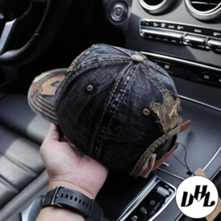 (NEW) Nón kết, mũ lưỡi trai Địa 35 phối vải jeans Form chuẩn đẹp (Ảnh thật)