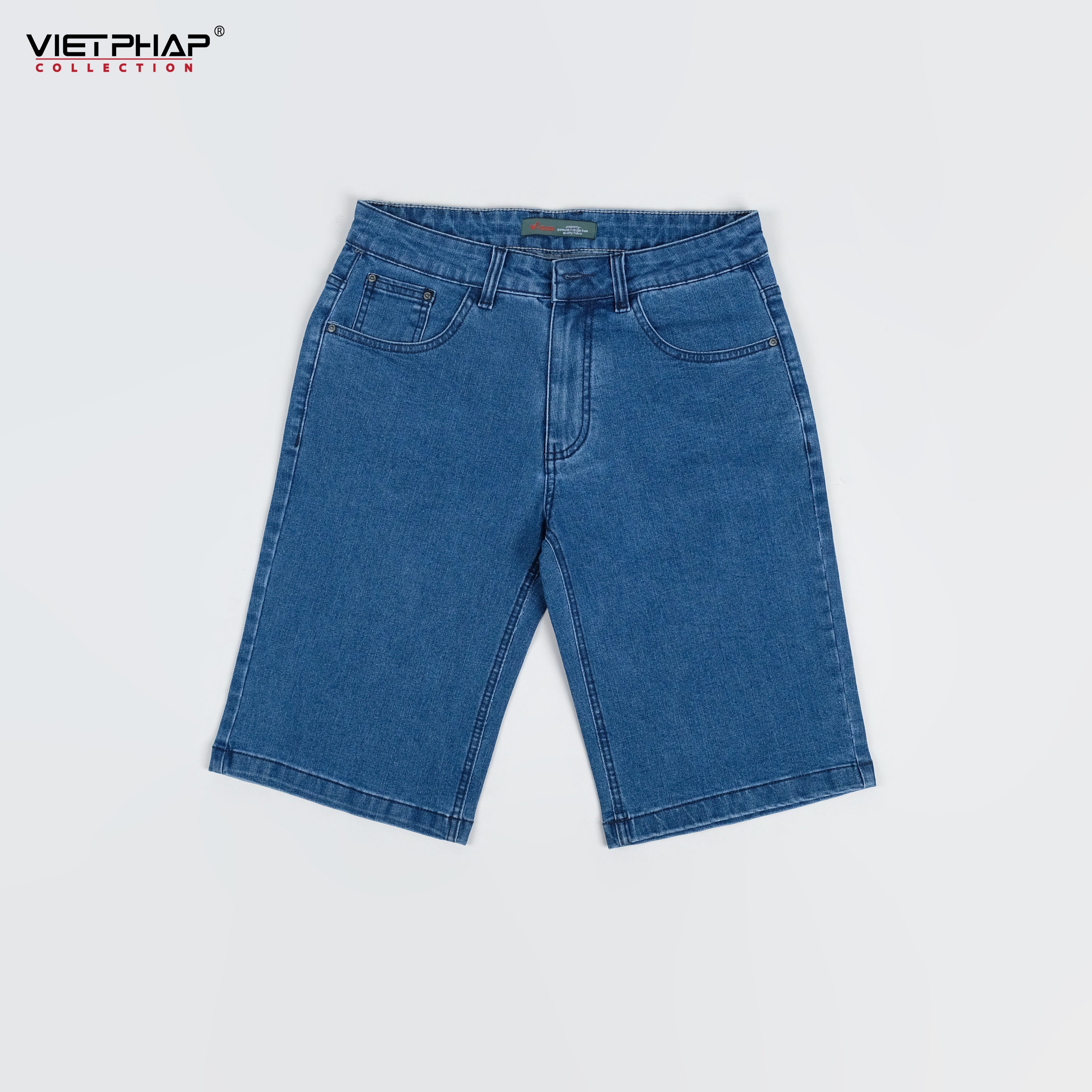 Quần Short Jeans Nam VIỆT PHÁP/ Chất Cotton Cao Cấp co giãn, độ bền màu cao 0313