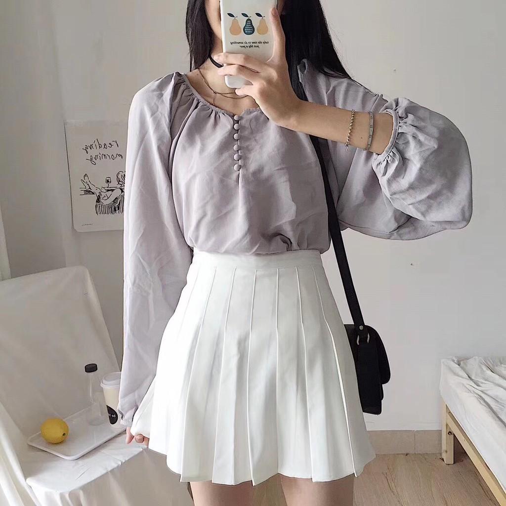 Chân váy Tennis xếp ly xòe Ulzzang Dáng ngắn Có Bigsize Siêu Hot