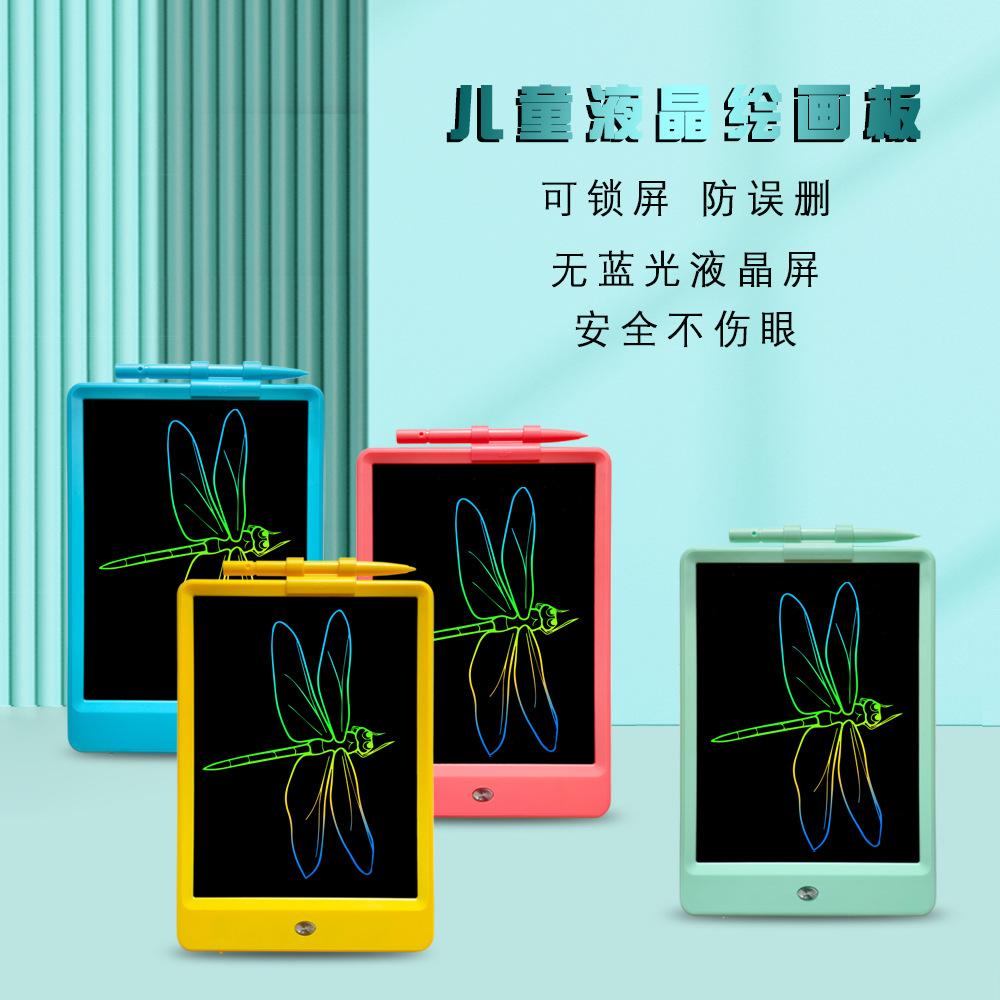 Mô hình kinh doanh quảng cáo Bảng chữ viết tay LCD 10 inch Bảng vẽ LCD Bảng vẽ trẻ em Học sinh tiểu học Bảng viết bảng thực hành Bảng chữ graffiti