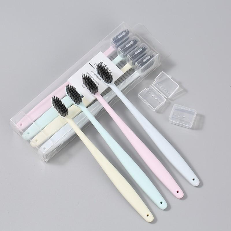 Hộp 4 bàn chải đánh răng ToothBrush Brosse Á Dents Nhật Bản