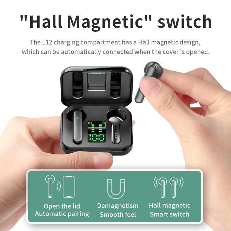 Mini TWS Bluetooth 5.1 Tai Nghe Không Dây Tai Nghe Hifi Stereo Thể Thao Chống Nước Không Dây Tai Nghe Tai Nghe Có Micro