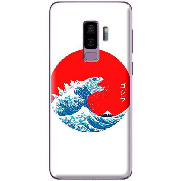 Ốp Lưng Dành Cho Samsung Galaxy S9 Plus Sóng Và Mặt Trời Đỏ