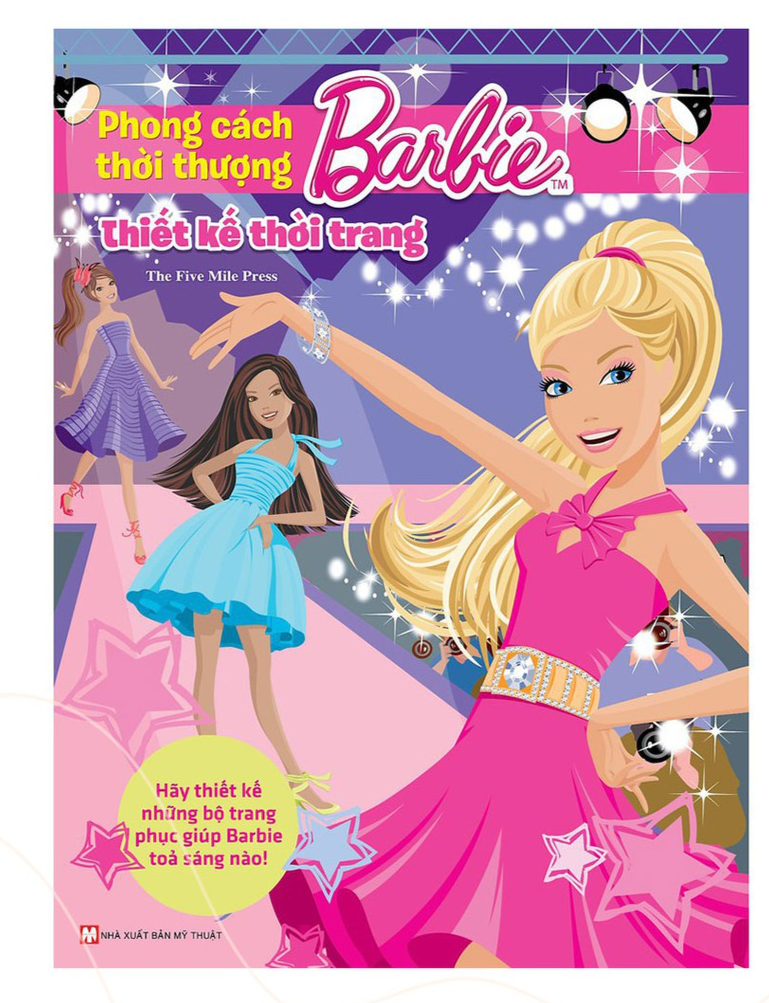 Bộ Sách Ghép Hình - Barbie Thủ Công Dựng Hình Thời Trang - Bản Quyền