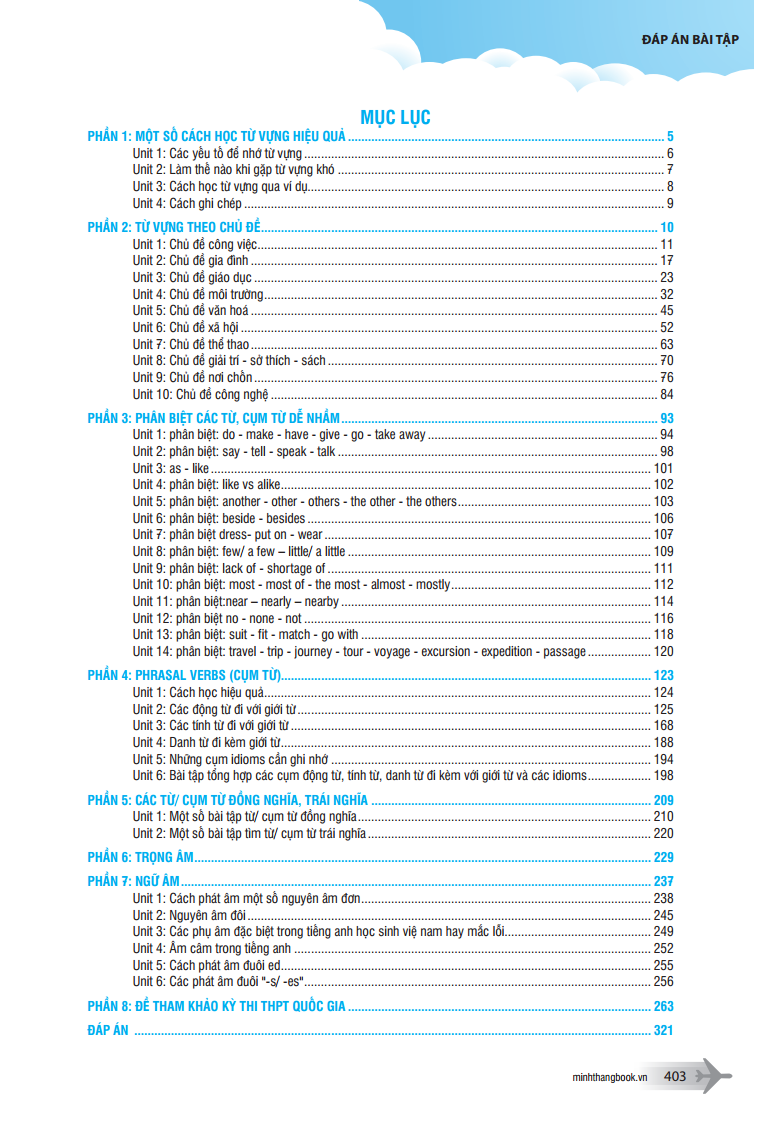 Sách Chinh Phục Từ Vựng Tiếng Anh Dùng Cho Học Sinh Thi THPT Quốc Gia Và Sinh Viên Các Trường Đại Học, Cao Đẳng