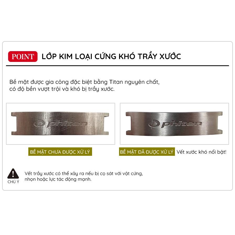 Vòng Tay Phiten Titanium Hard Coat Metax -JX923004/JX923005