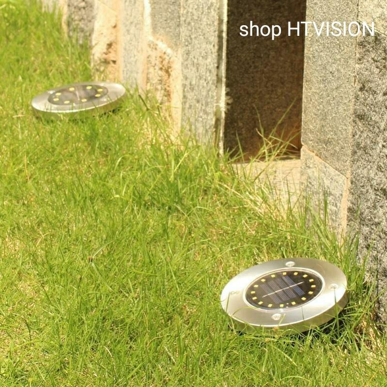 Đèn Cắm Cỏ Sân Vườn Năng Lượng Mặt Trời Tròn 8 Bóng Led trang trí sân vườn, lối đi lại, quán cà phê, đèn rọi cây cảnh