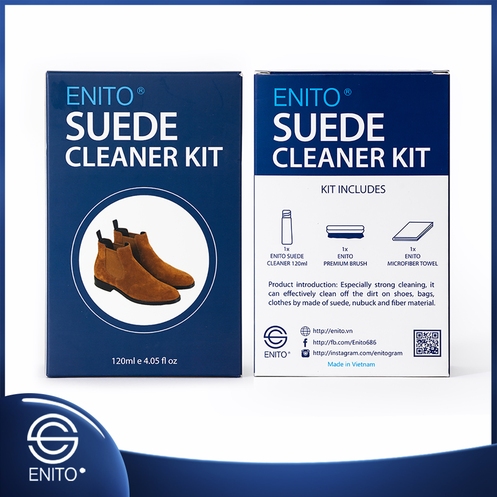 Bộ vệ sinh giày da lộn, da nubuck Enito Suede Cleaner Kit (120ml )