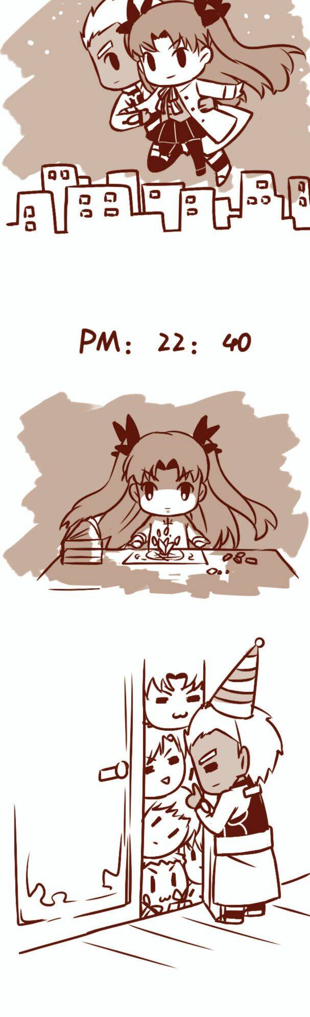 chén thánh: đêm định mệnh - doujinshi archer x rin chapter 3 8