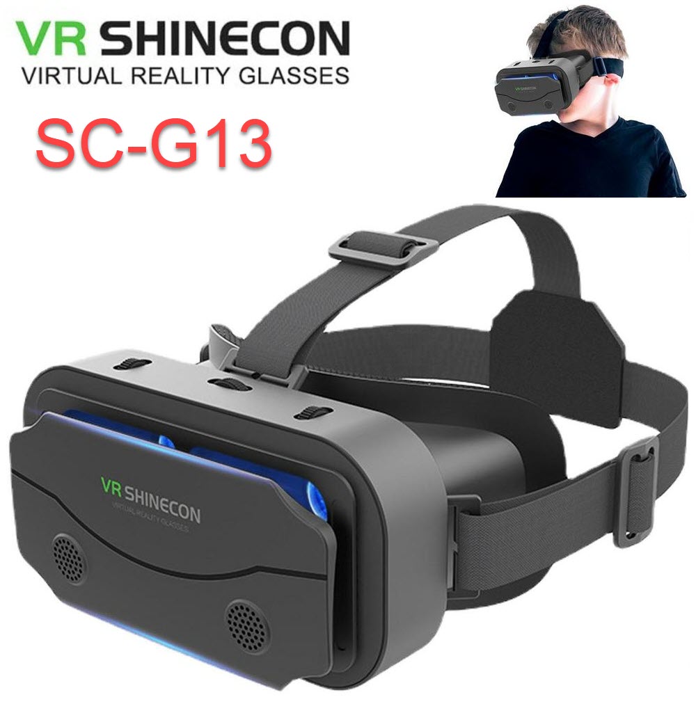 VR BOX Shinecon G13 - Kính Thực Tế Ảo 3D Cho Điện Thoại Từ 4.7 - 7 Inch Góc Nhìn Lên Tới 100 Độ - Hàng Chính Hãng