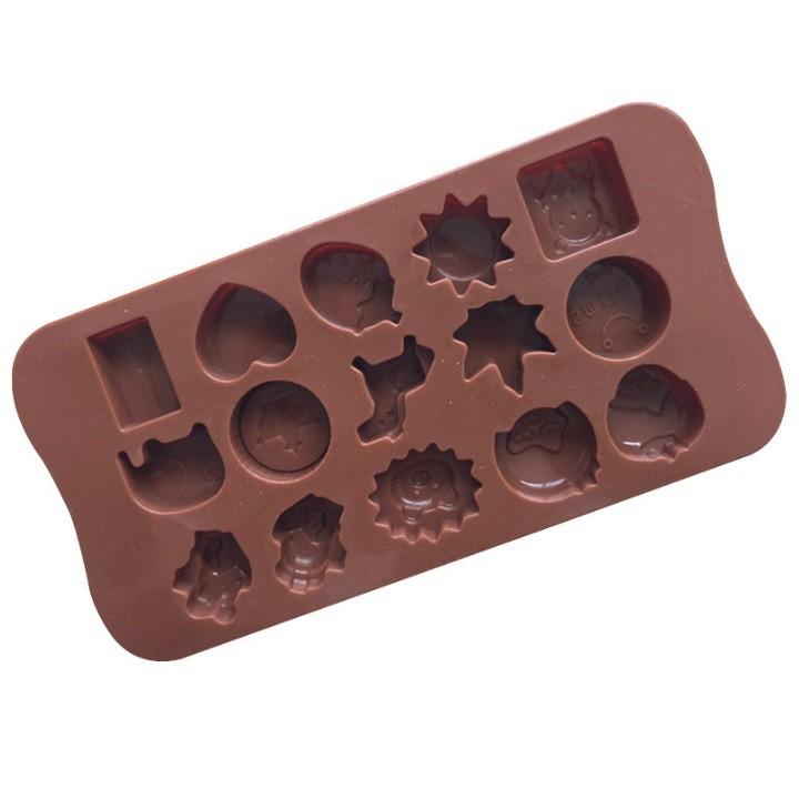 Khuôn Silicon Đổ Socola/Thạch/Đá/Kẹochipchip/Pudding Hình Valentin