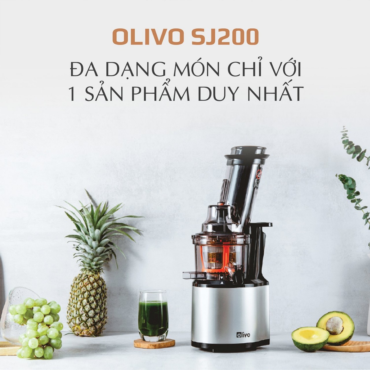 Máy ép chậm Olivo SJ200 - Chính hãng - bảo hành 24 tháng