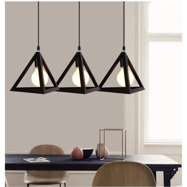 Bộ đèn thả khối trang trí nhà, quán cafe, cửa hàng thời trang - Tặng kèm bóng LED chuyên dụng