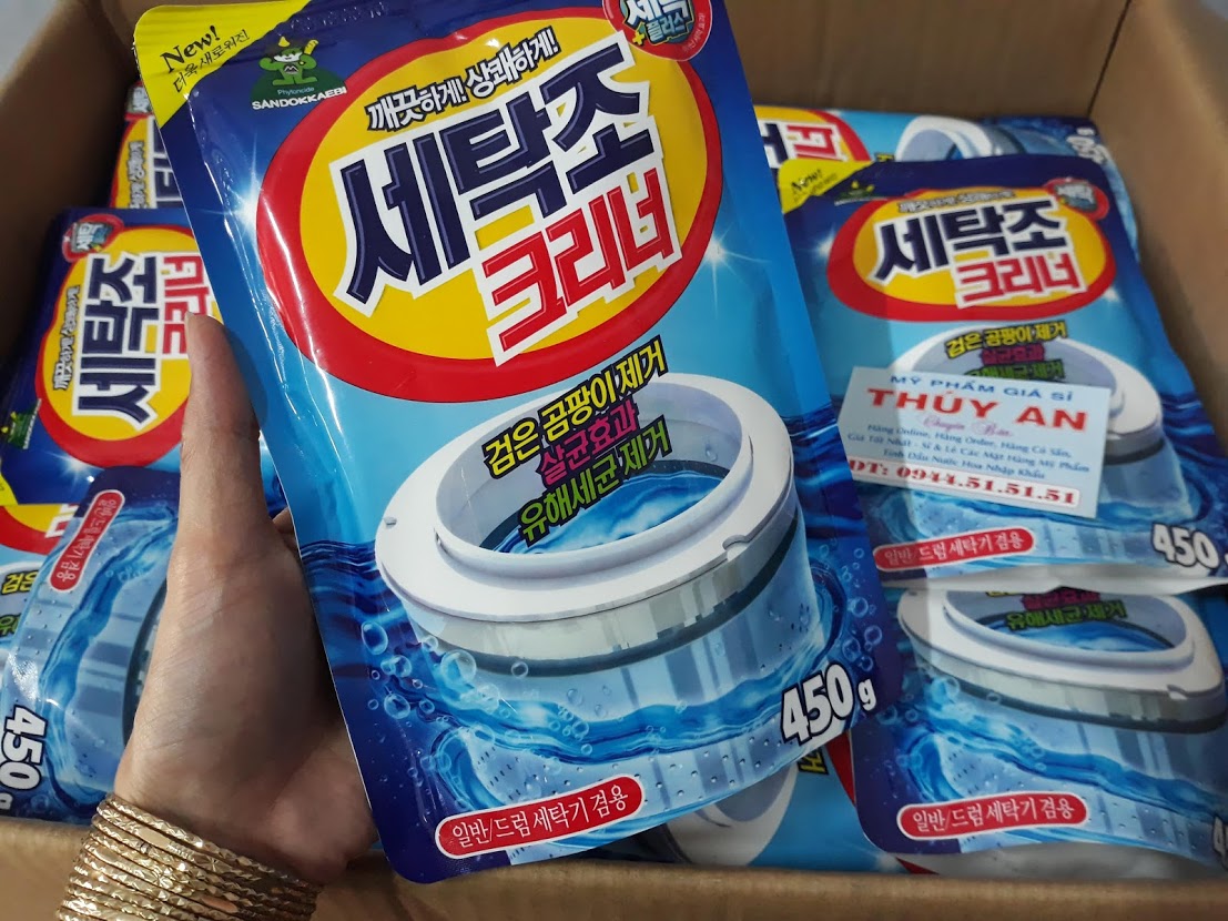 Bột tẩy lồng máy giặt Hàn Quốc túi 450g