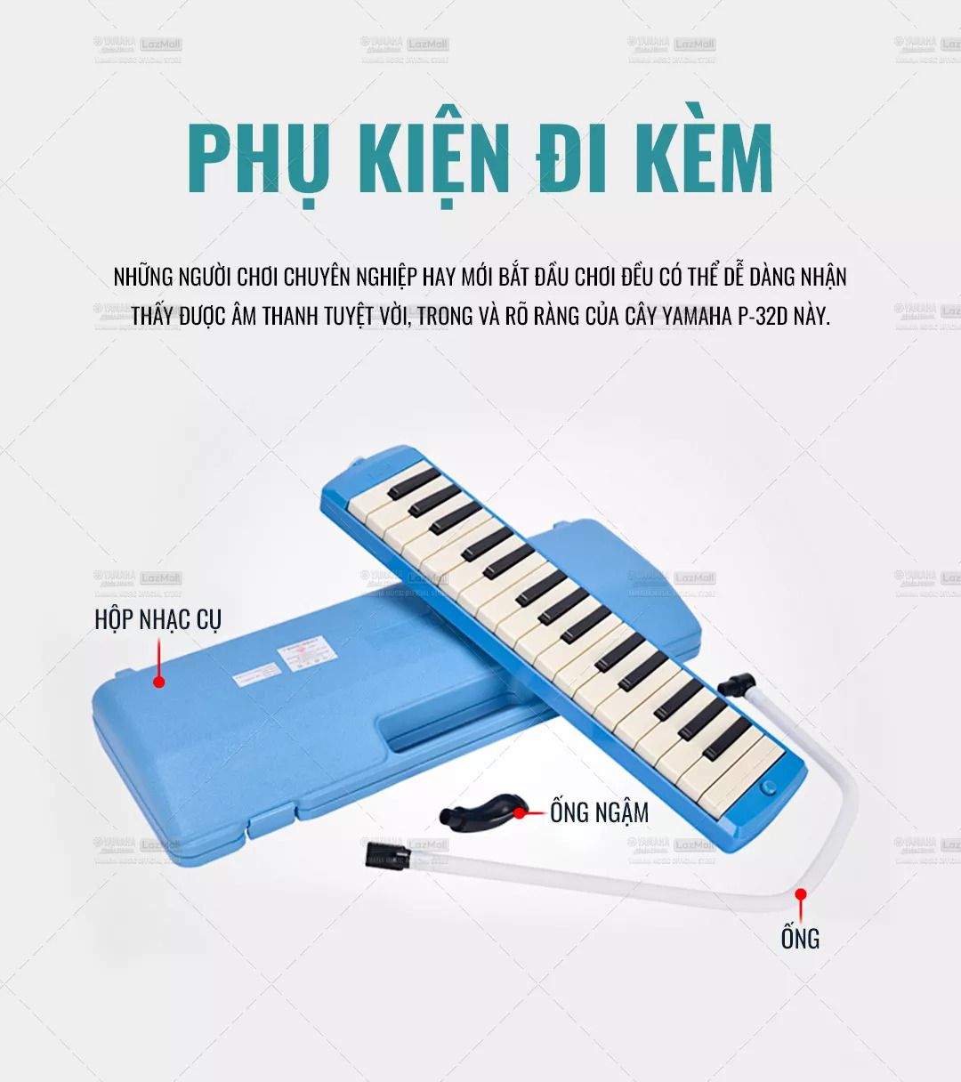 Kèn Thổi Pianica 32 phím đàn Yamaha P-32D