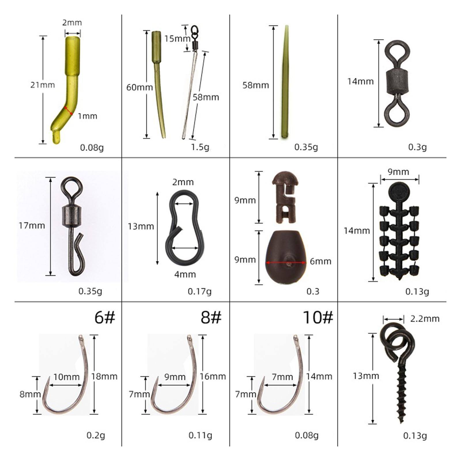 Carp Fishing Accessories Carp Hooks Kit Quick Change Swivel Fish Gear