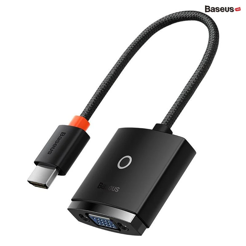 Hub Chuyển Đổi Kết Nối Baseus Lite Series Adapter HDMI to VGA - hàng chính hãng