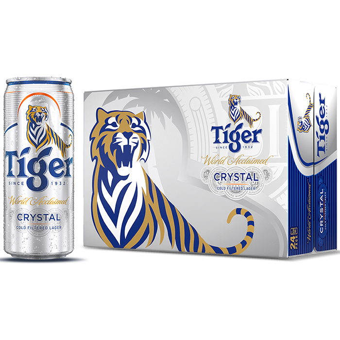 Thùng 24 lon Tiger Crystal lon cao (330ml/lon)